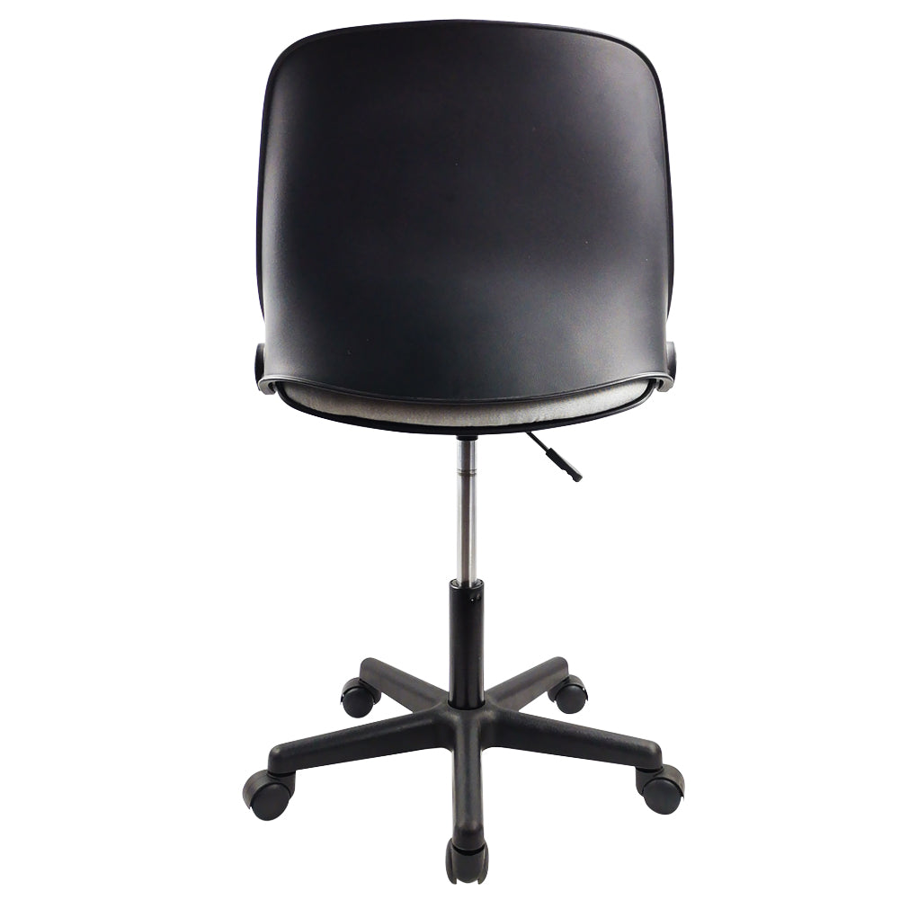 KKTONER Flippable Backrest Office Chair with Mesh Cushion Height Adjustable Swivel Desk Chair with Back Black