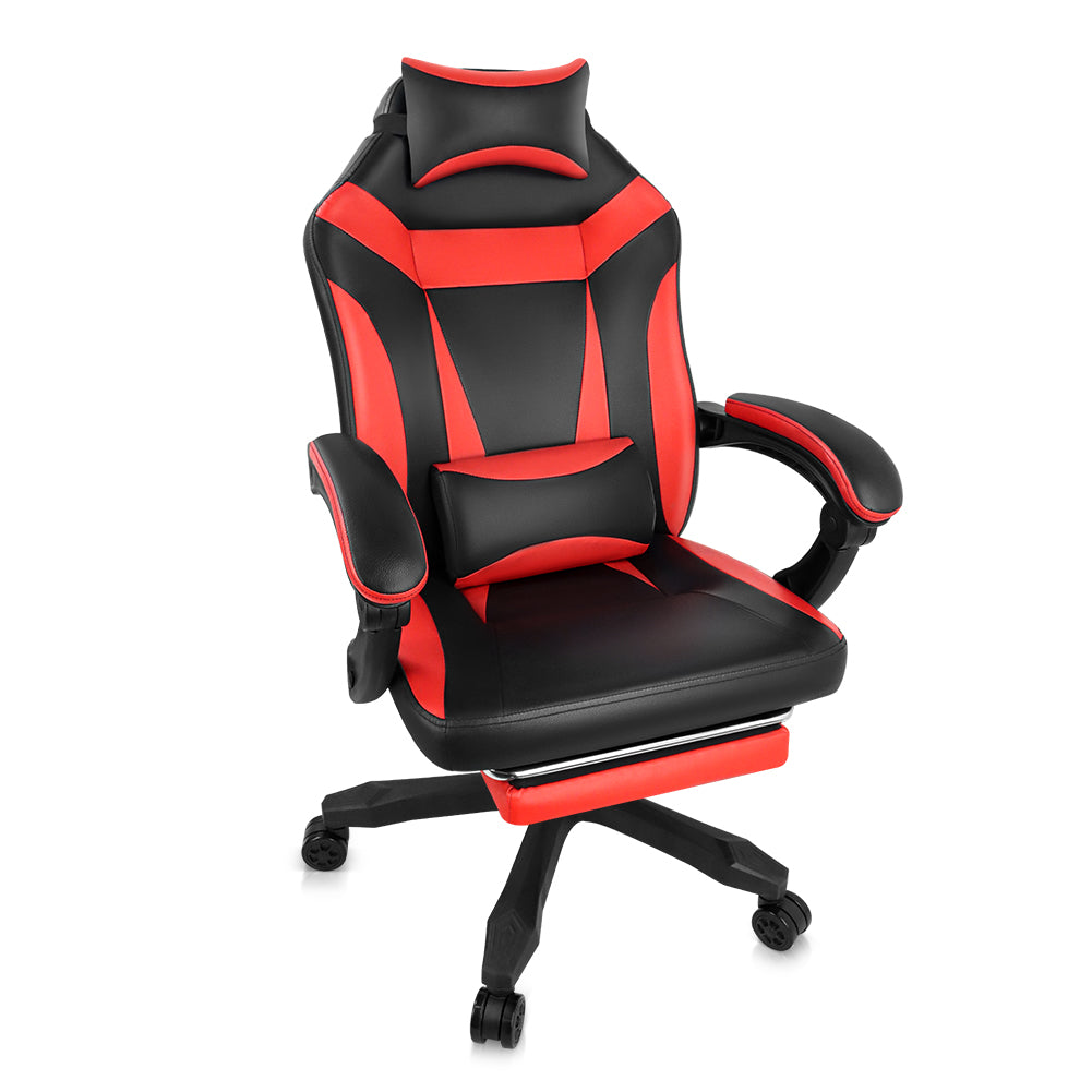 KKTONER Ergonomic Gaming Chair for E-Sport Racing Executive Office Chair Swivel Height Adjustable with Armrest (Red)