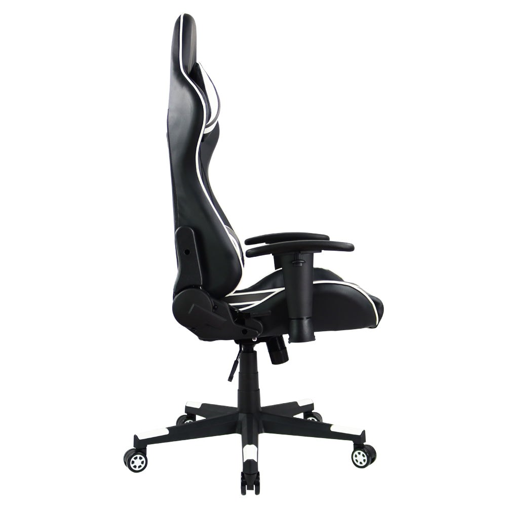 KKTONER Ergonomic Gaming Chair for E-Sport Racing Computer Swivel Height Adjustable Gamer Chair (White)